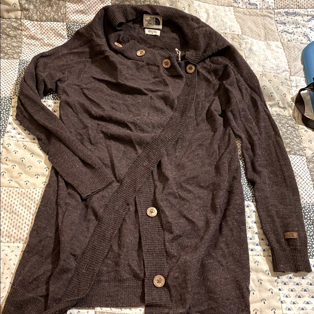 North Face Wool Sweater Cardigan